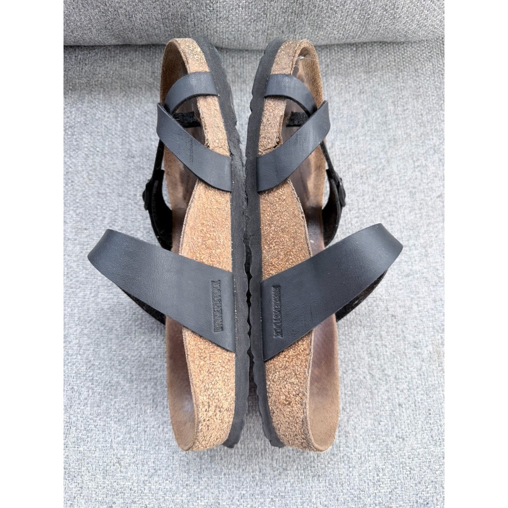 Birkenstock Mayari Black Birko-Flor Sandals EU 39 US Women 8 8.5 Comfort - Picture 10 of 14
